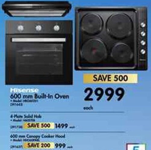 Hisense BuiltIn Oven 600mm offer at Makro