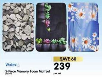 Makro Waltex 2-Piece Memory Foam Mat Set offer