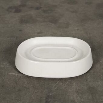 Crater white soap dish