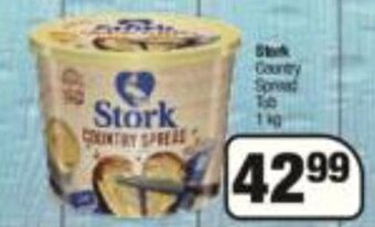 Spar Stork Country Spread Tub 1kg offer