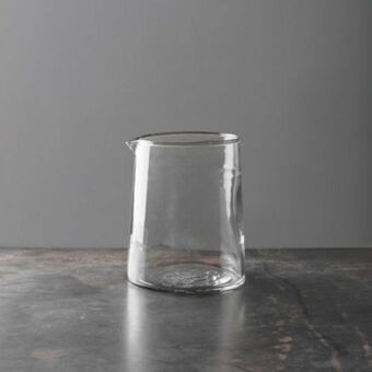Tall glass jug