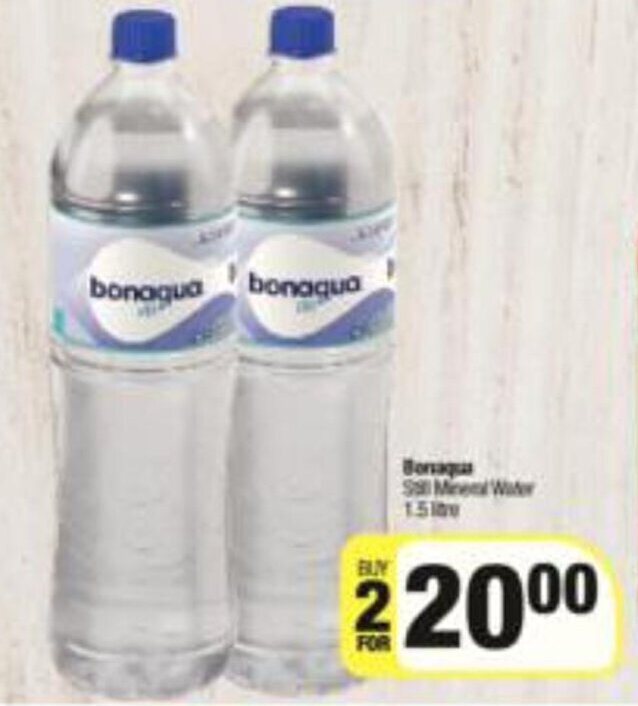 Bonaqua Still Mineral Water 2 x 500ml offer at Spar