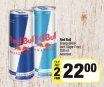 Spar Red Bull Energy Drink Assorted 2 x 250ml offer