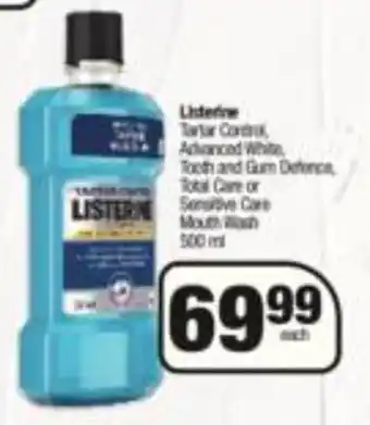 Spar Listerine Mouthwash Assorted 500ml offer