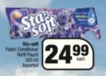 Spar Sta-Soft Fabric Conditioner Refill Pouch Assorted 500ml offer