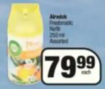 Spar Airwick Freshmatic Refill Assorted 250ml offer