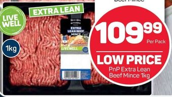 Pick n Pay PnP Extra Lean Beef Mince 1kg offer