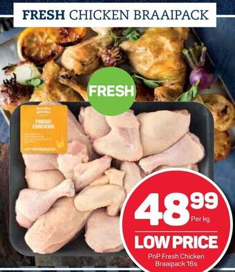 Pick n Pay PnP Fresh Chicken Braaipack 16s offer