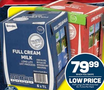 Pick n Pay PnP Long Life Milk Assorted 6 x 1L offer