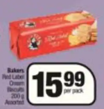 Spar Bakers Red Label Cream Biscuits Assorted 200g offer