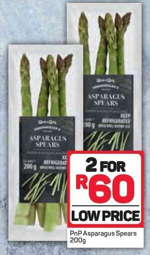 Pick n Pay PnP Asparagus Spears 200g offer