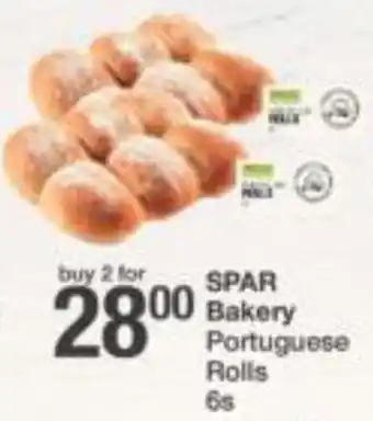 Spar Spar Bakery Portuguese Rolls 2 x 6s offer