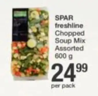 Spar Spar Freshline Chopped Soup Mix Assorted 600g per pack offer