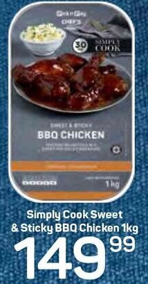 Pick n Pay Simply Cook Sweet & Sticky BBQ Chicken 1kg offer