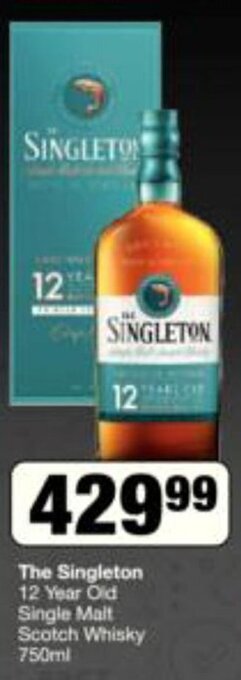 Spar The Singleton 12 Year Old Single Malt Scotch Whisky 750ml offer
