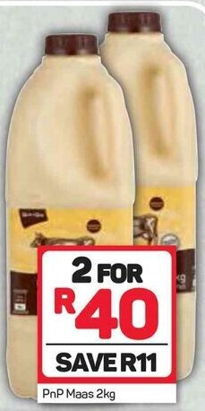 Pick n Pay PnP Maas 2kg offer