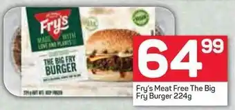 Pick n Pay Fry's Meat Free The Big Fry Burger 224g offer