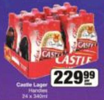 Spar Castle Lager Handies 24 x 340ml offer