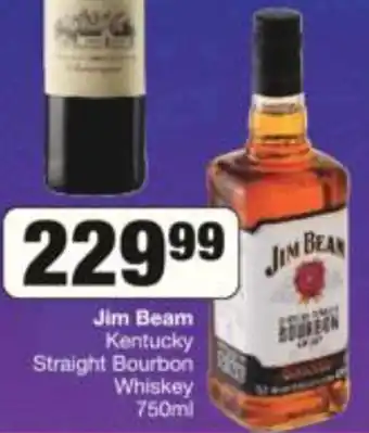 Jim Beam Kentucky Straight Bourbon Whiskey 750ml