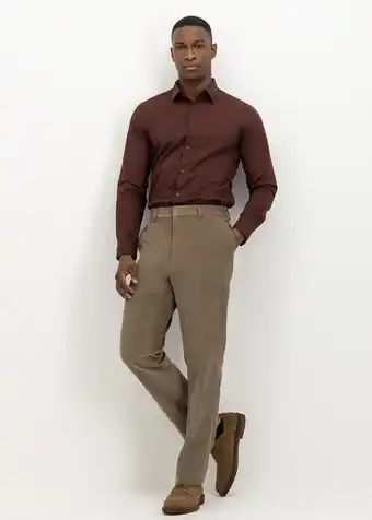 Woolworths Flat front straight leg corduroy trousers offer