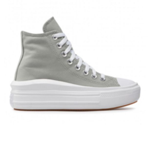 Converse women's move platform mid grey sneaker offer at Sportscene