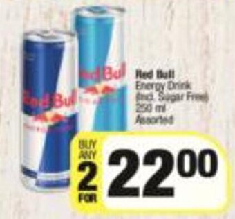 Spar Red Bull Energy Drink Assorted 2 x 250ml offer