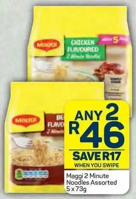 Maggi 2 Minutes Instant Noodles Assorted 5x73g
