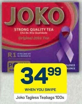 Pick n Pay Joko Tagless Teabags 100s offer