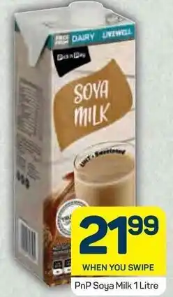 Pick n Pay PnP Soya Milk 1L offer