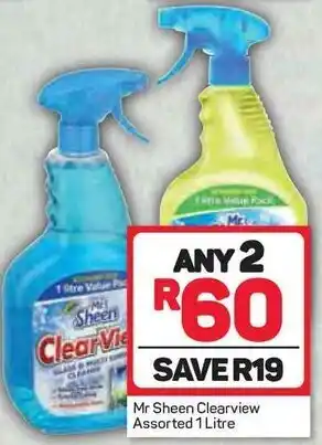 Pick n Pay Mr Sheen Clearview Assorted 1L offer