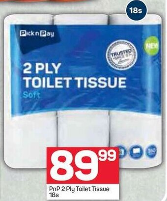 Pick n Pay PnP 2 Ply Toilet Tissue 18s offer