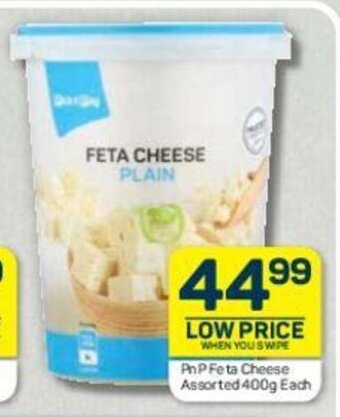 Pick n Pay PnP Feta Cheese Assorted 400g each offer