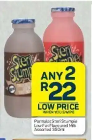 Pick n Pay Parmalat Steri Stumpie Low Fat Flavoured Milk Assorted 350 ml offer