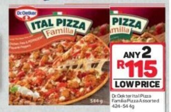 Pick n Pay Dr. Oetker Ital Pizza Familia Pizza Assorted 424-544g offer