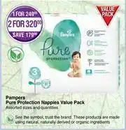 Dis-Chem Pampers Pure Protection Nappies Value Pack-Each offer