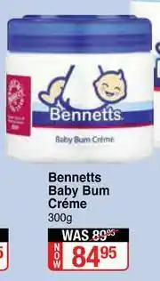 Dis-Chem Bennetts Baby Cream-300g offer
