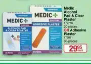 Dis-Chem Medic Alcohol Pad & Clear Plaster 20 Pieces (172766) Or Adhesive Plaster 30 Pieces (172821)-Each offer