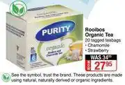 Dis-Chem Purity Rooibos Organic Tea-20 Tagged Teabags offer