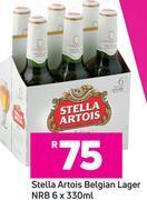 Game Stella artois belgian lager nrb 6 x 330ml offer