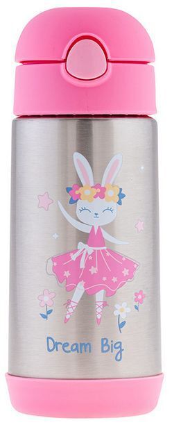 Stephen joseph insulated water bottle - pink ...