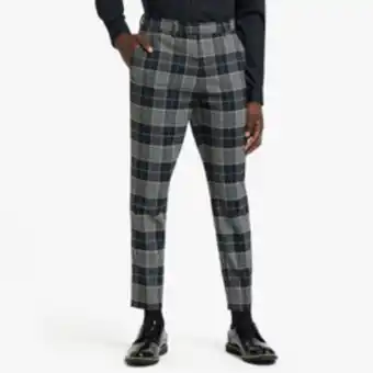 Markham Mkm black/blue smart tapered check trouser offer