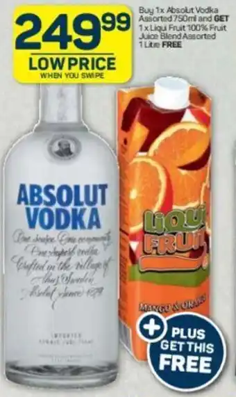 Pick n Pay Absolut Vodka Assorted 750ml offer