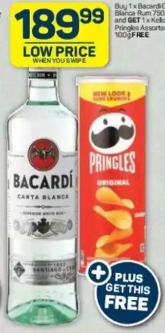 Pick n Pay Bacardi Carta Blanca Rum 750 ml offer