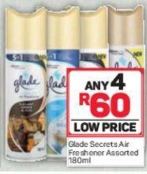 Glade Secrets Air Freshener Assorted 180ml