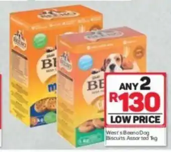 Pick n Pay West's Beeno Dog Biscuits Assorted 1kg offer
