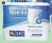 Dis-Chem Softi Premium Adult Super Pants 14 Extra Large offer