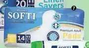 Dis-Chem Softi Premium Adult Stress Pads 14 Mini, 14 Midi, 14 Maxi-Each offer