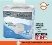 Dis-Chem Molicare Premium Mobile 6 Drop Medium 14 Pack offer