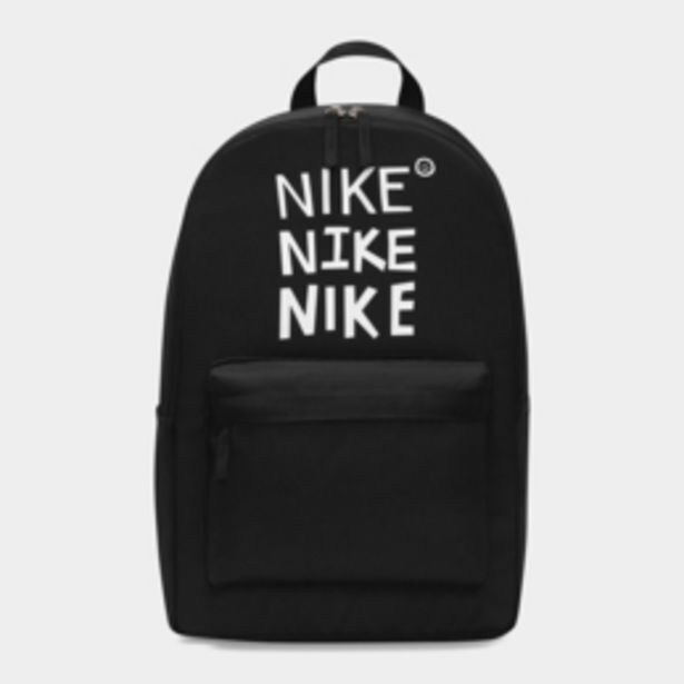 Nike heritage black/white backpack offer at Sportscene