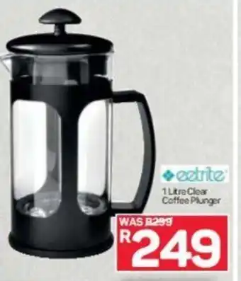 Pick n Pay Eetrite 1 Litre Clear Coffee Plunger offer